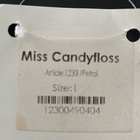 Miss Candyfloss Hania -Kat Comfortable day dress - petrol - Picture 2 of 2